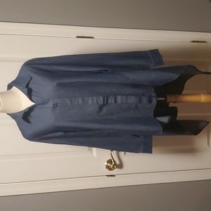 For Cynthia Assymetrical Denim High-Low Tunic